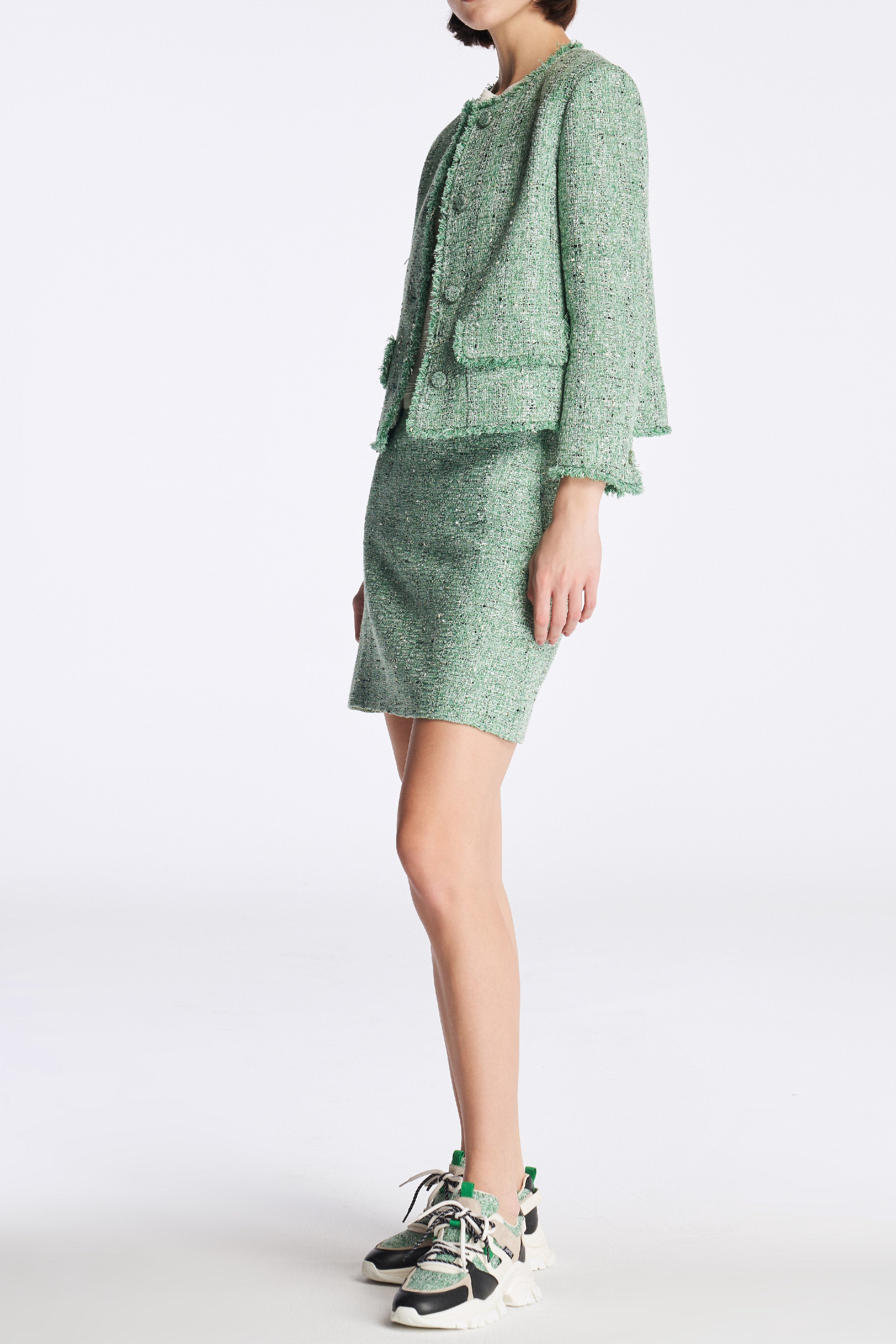 Laurèl Tweed A-Line Skirt