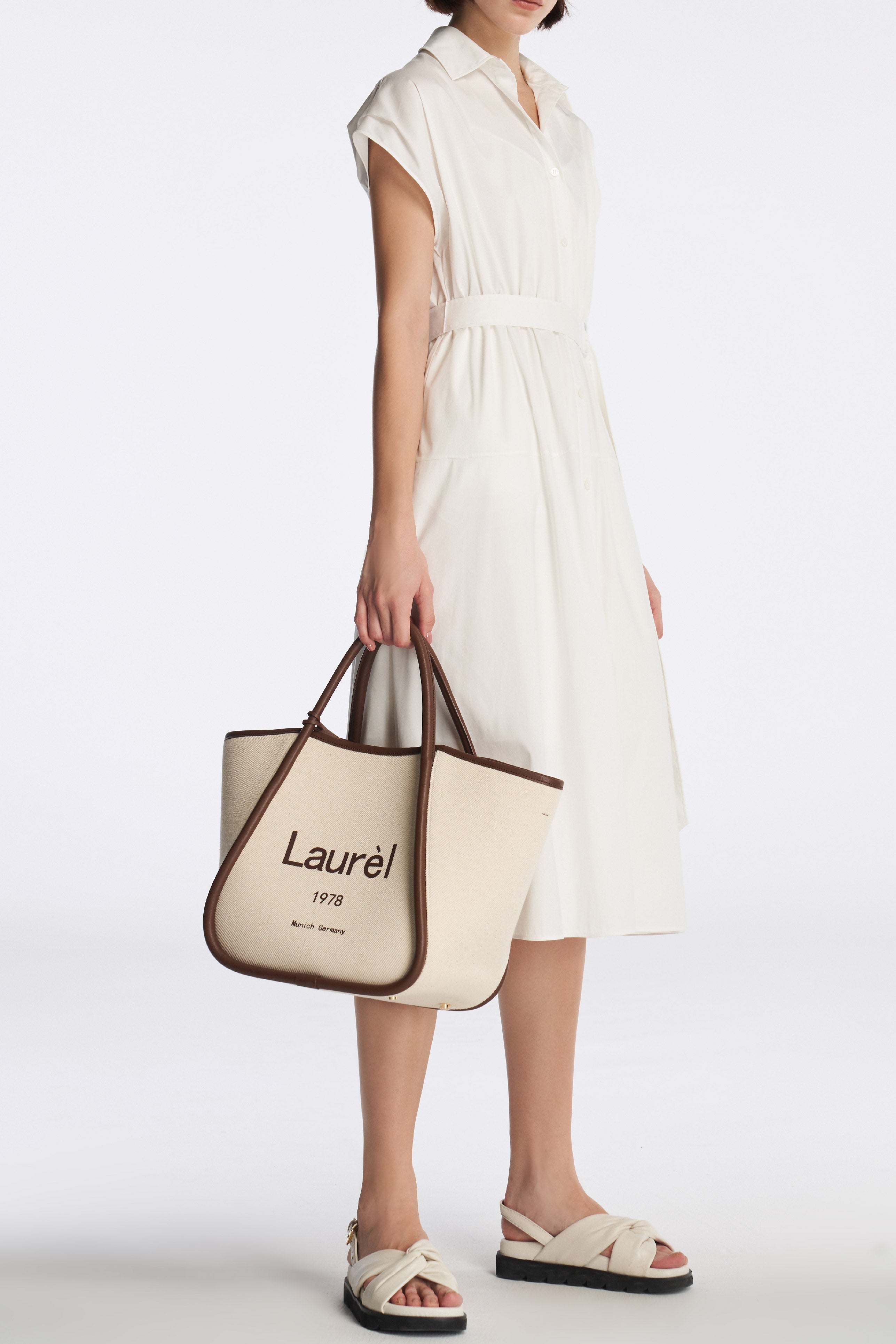 Laurèl Cap Sleeve Shirt Dress