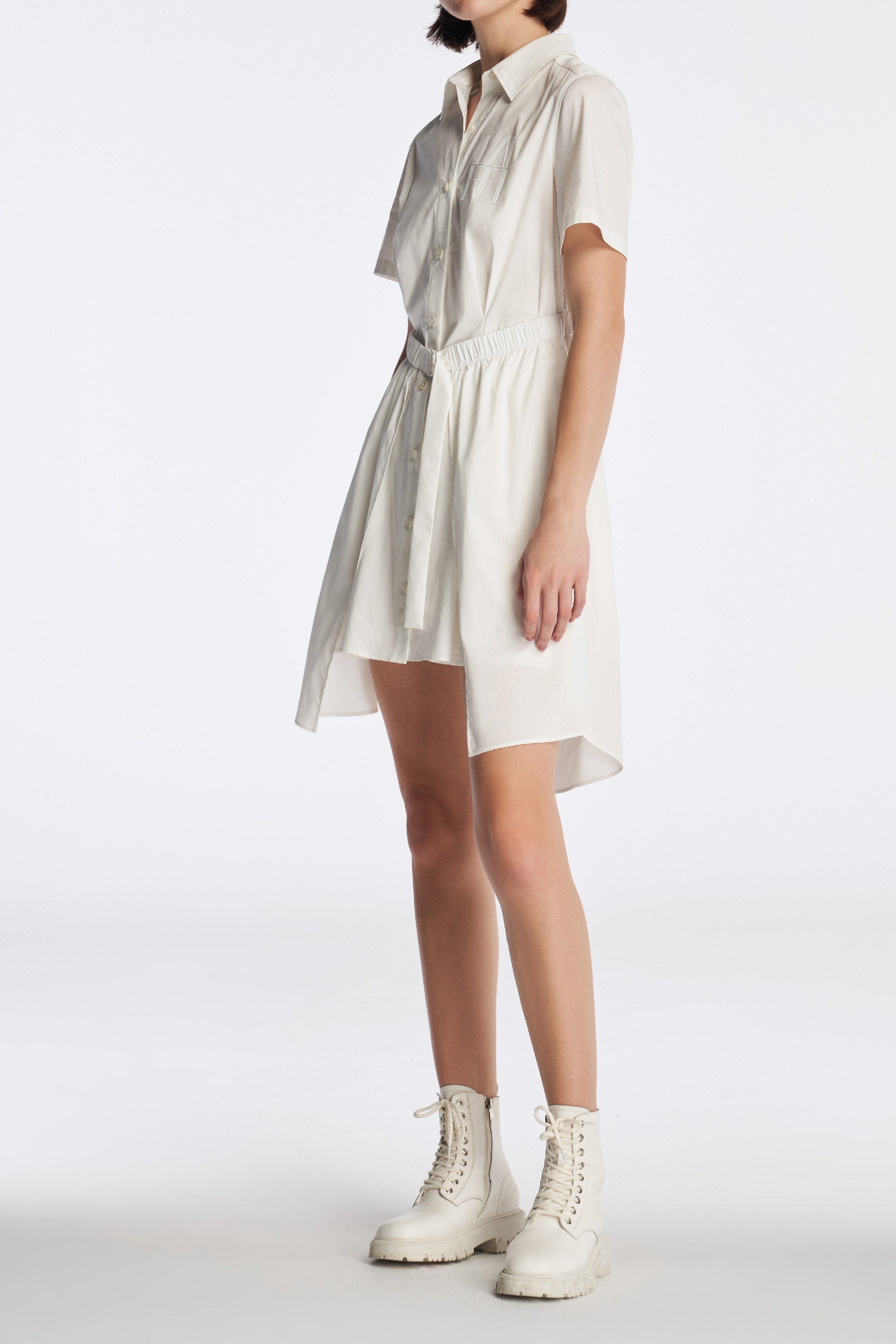 Laurèl Double-Layer Shirt Dress