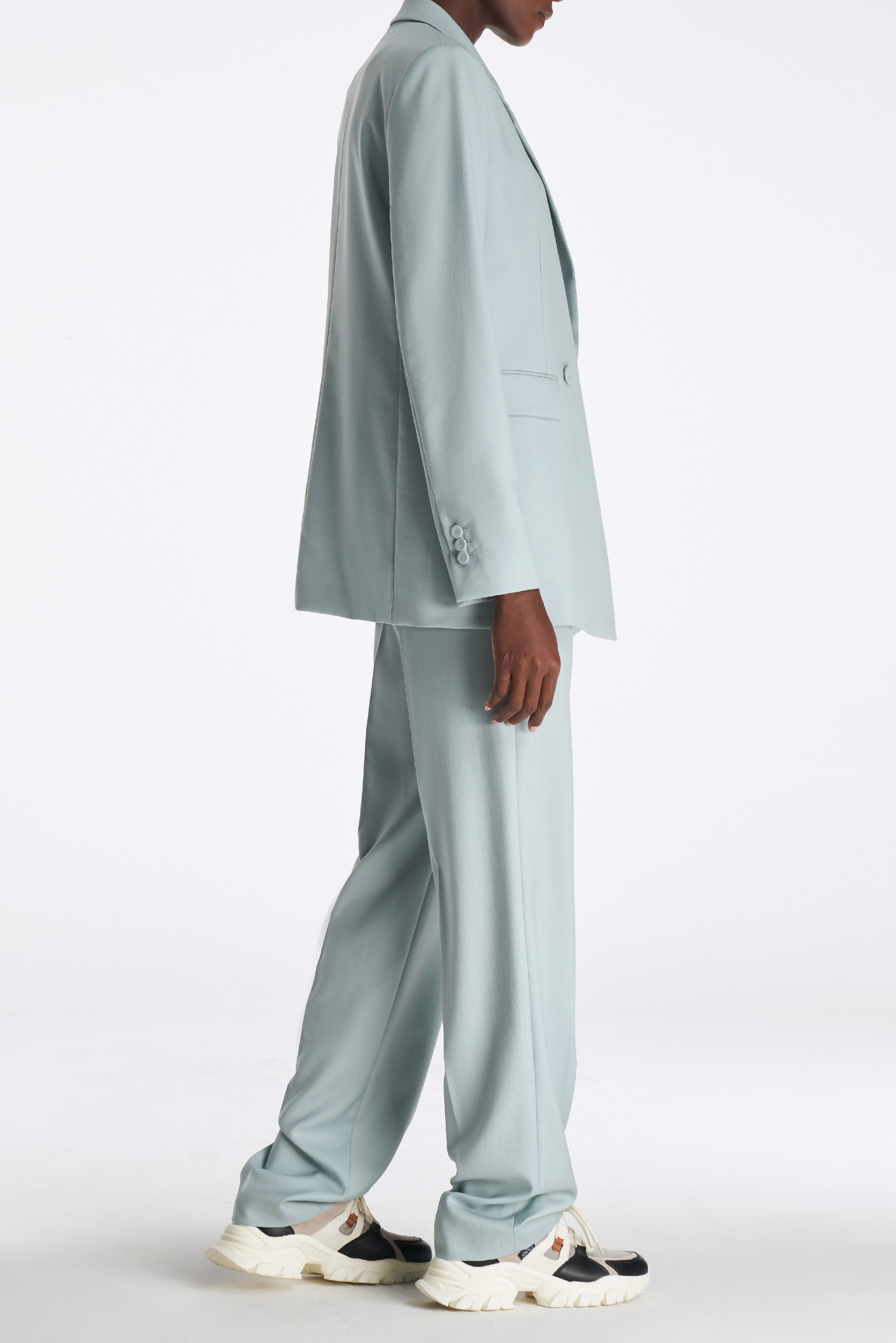 Laurèl Sky Blue Straight-Cut Blazer