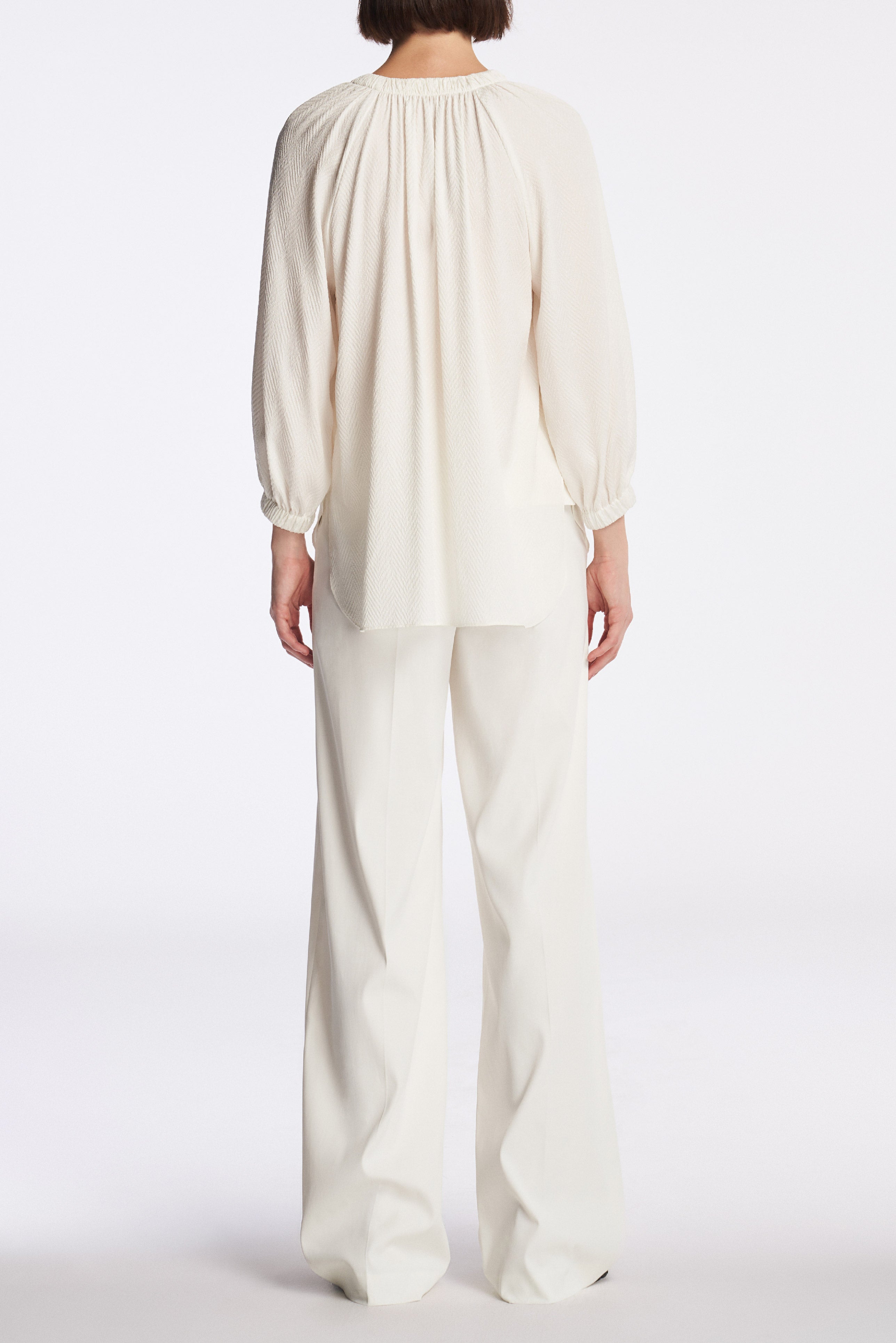 Laurèl White Straight-Leg Pants