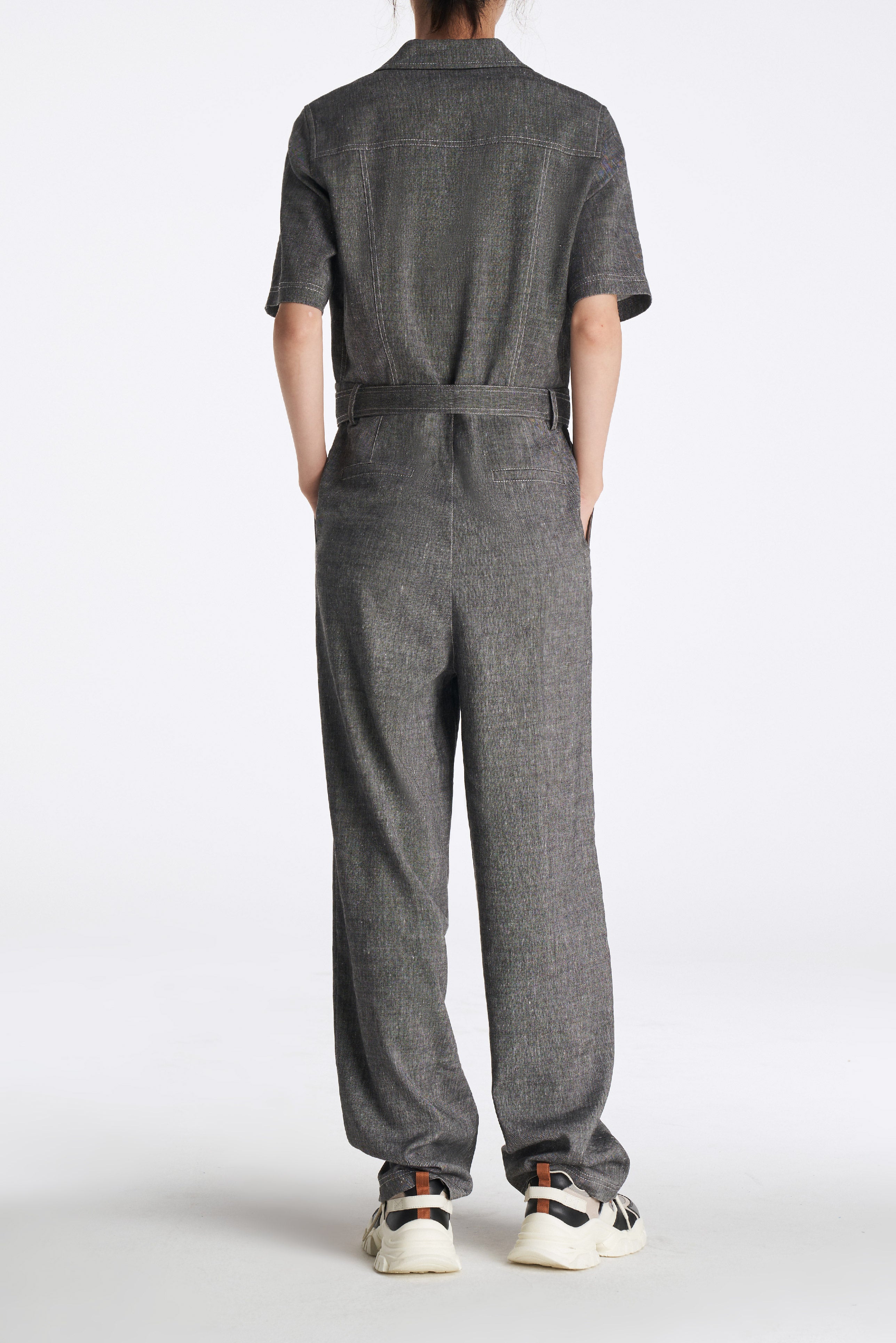 Laurèl Linen-Wool Jumpsuit