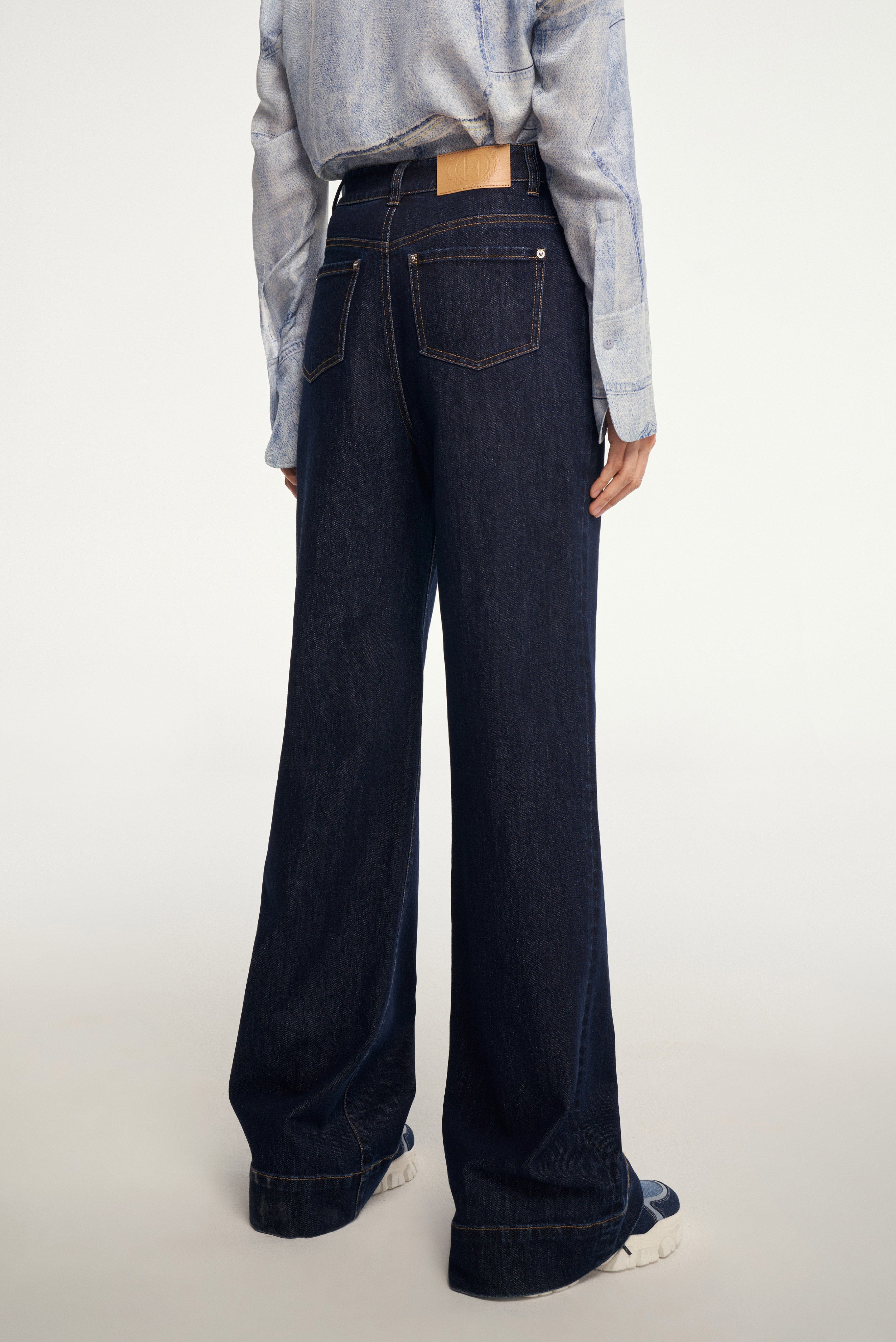 Laurèl Eco-Friendly Triacetate Denim Straight-Leg Jeans