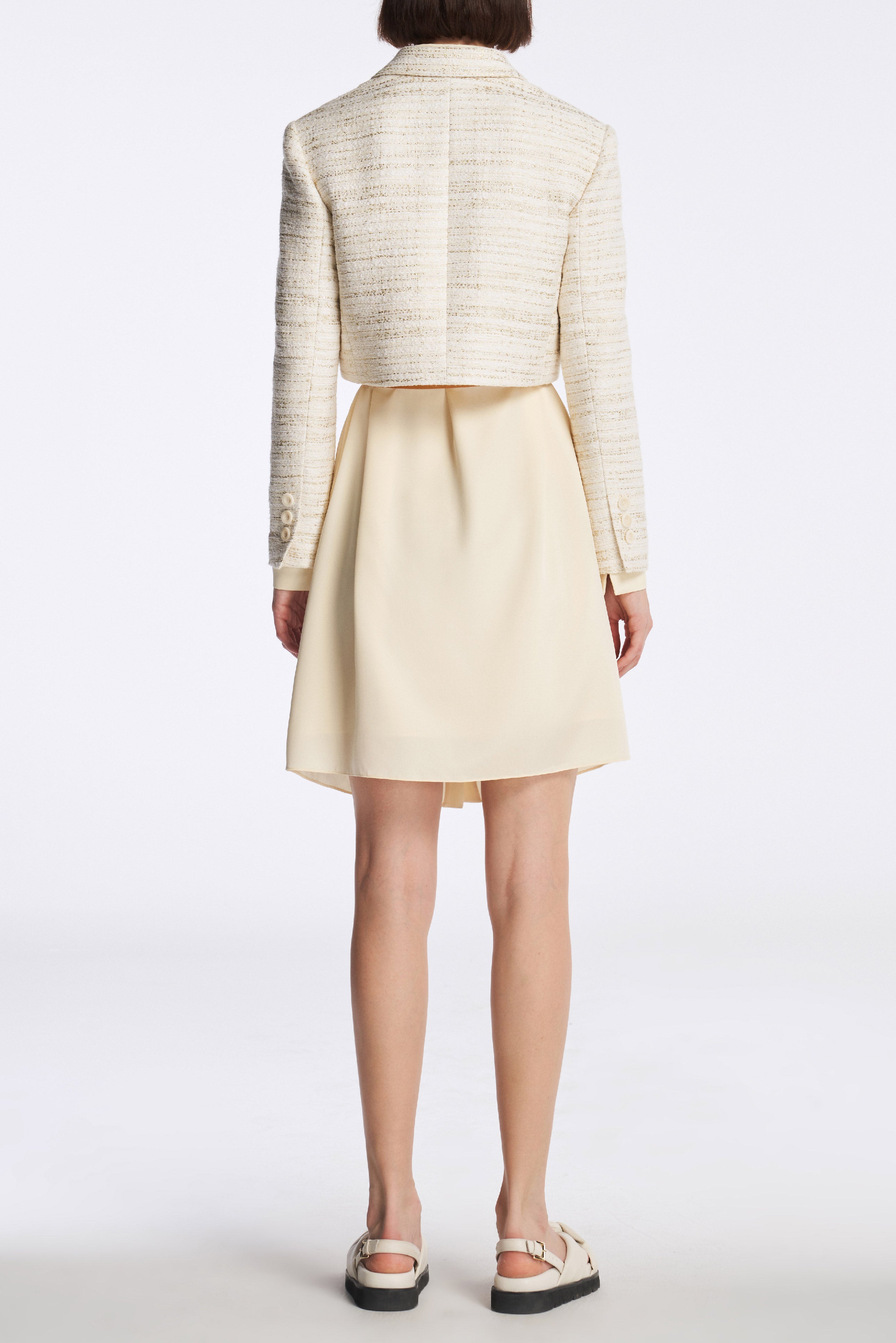 Laurèl Tailored Collar Cropped Jacket