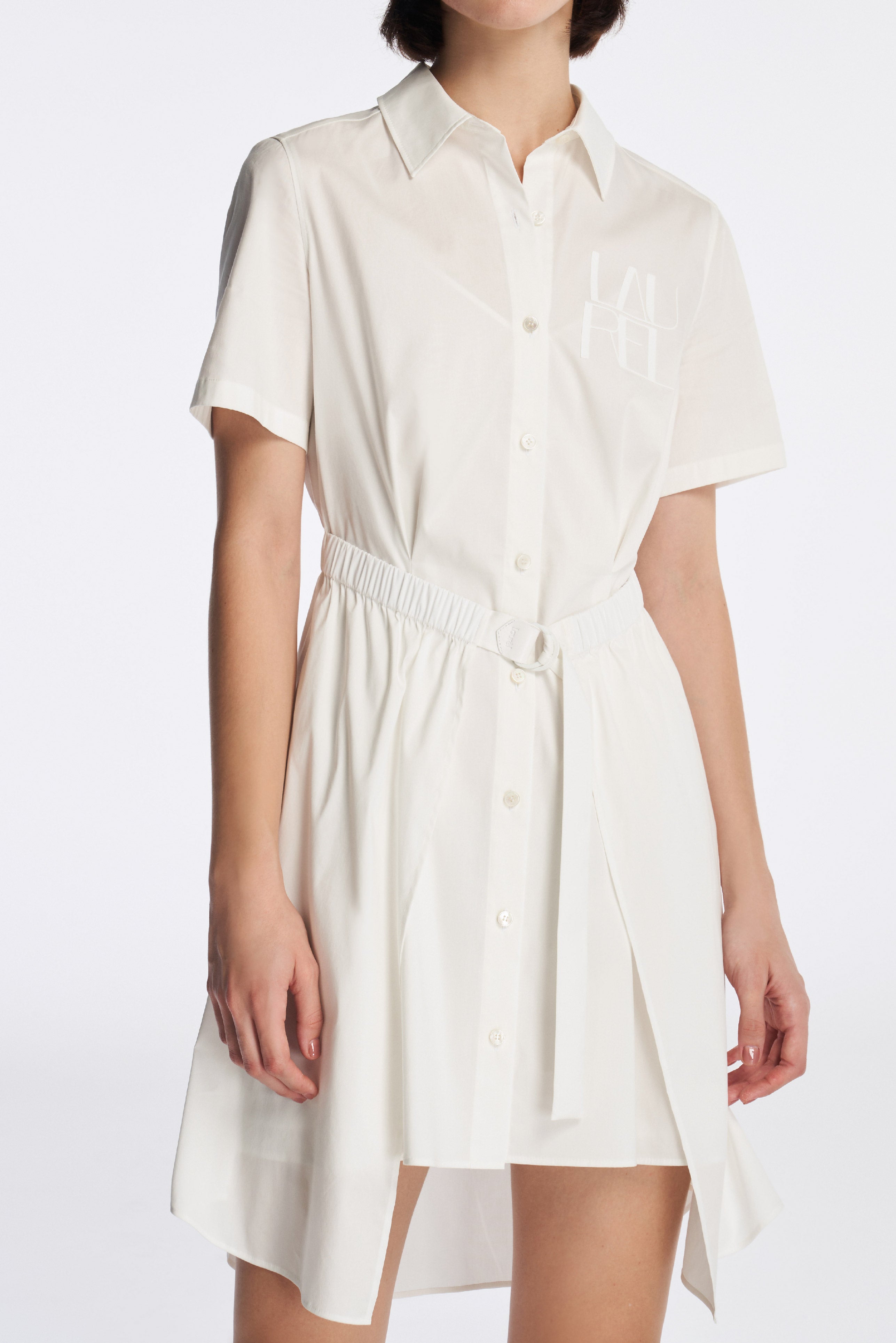 Laurèl Double-Layer Shirt Dress