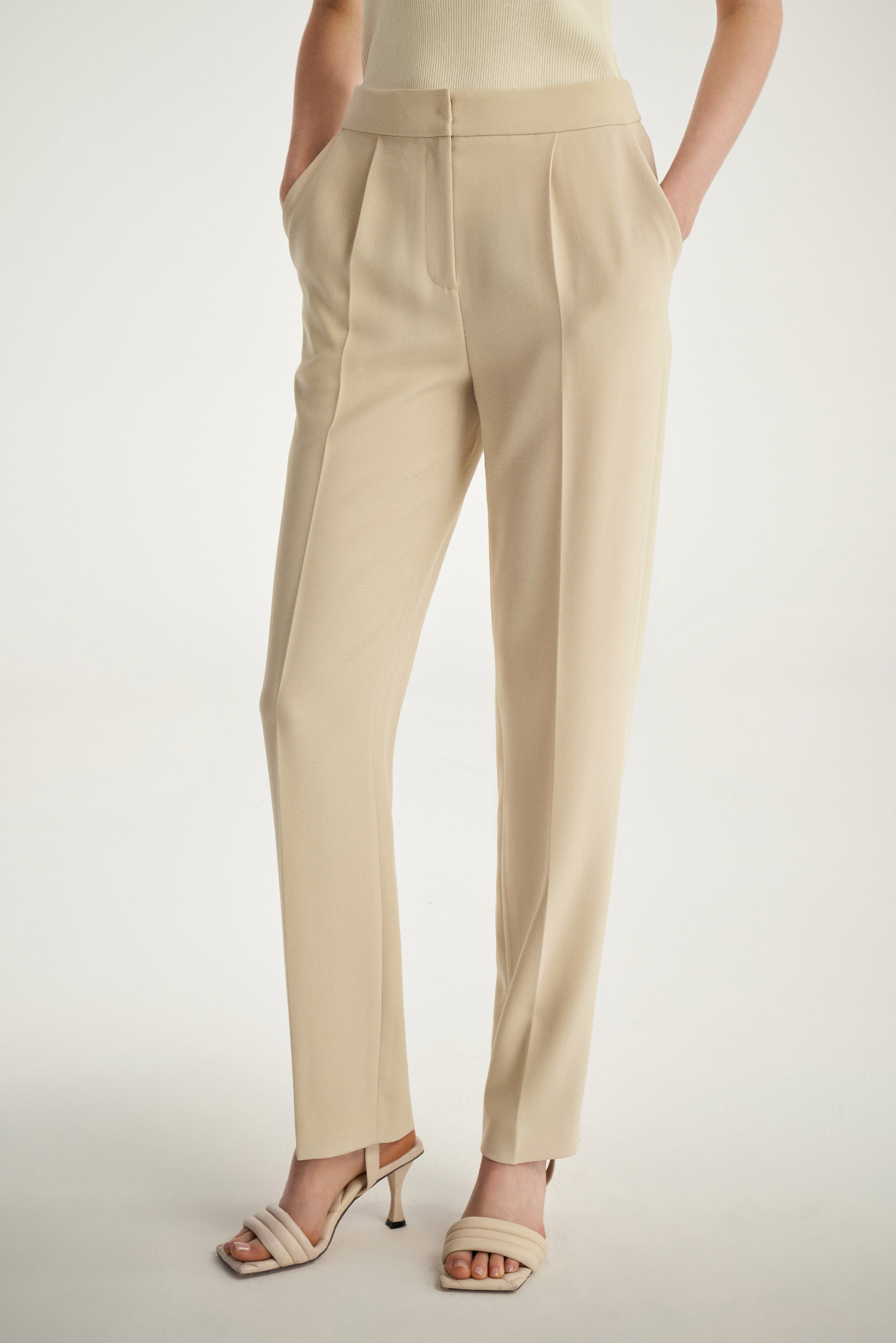 Laurèl Triacetate Cropped Tapered Pants